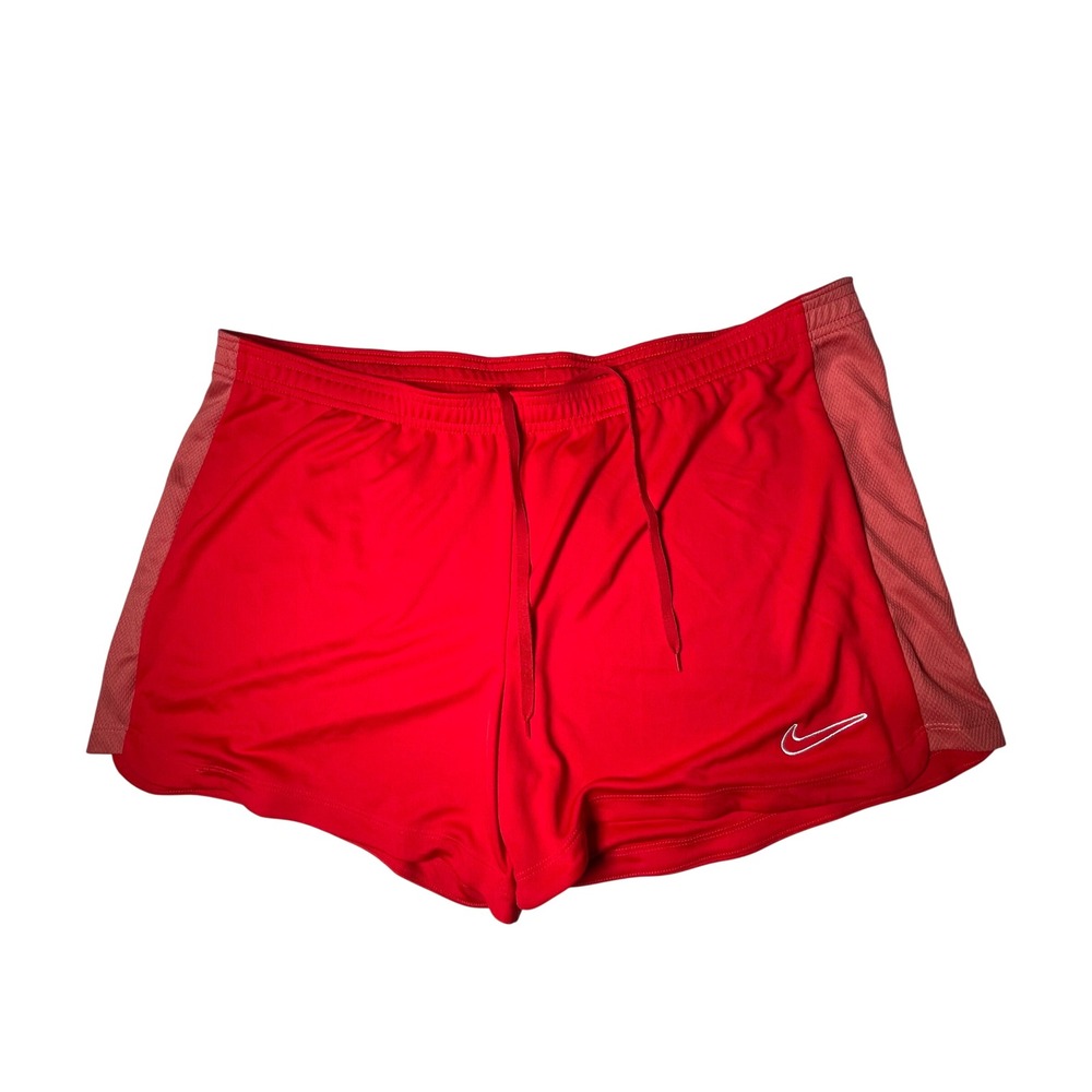 Nike Dri-FIT Mens Red Mesh Panel Athletic Running Training Shorts XL‎ New